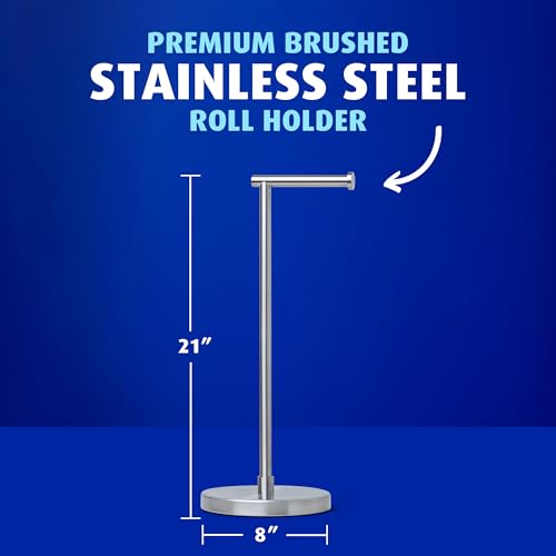 Charmin Toilet Paper Ultra Soft, Forever Roll Starter Kit, 1 Holder, 2 Rolls, 2-ply Bath T - image 6