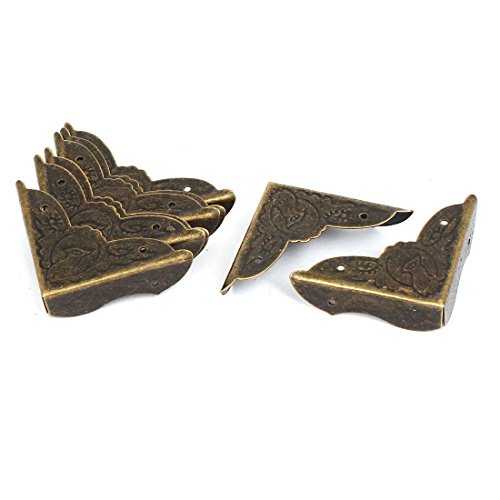 Aexit Guardaspigolo angolare inciso per uccelli in stile retro scatola da scrivania 40x40x11mm 8pz ID: 620833