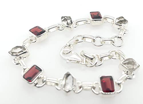 Natural 4ct Garnet, Herkimer Diamond...