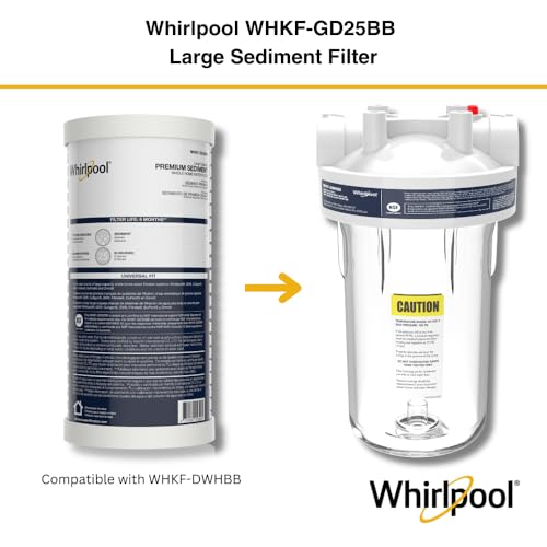 Filtre sédiments 25 microns Whirlpool whkf-gd25bb eau clarifiée - 4