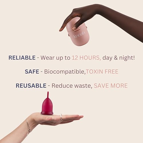 Reusable Menstrual Cup with Sterilizing Cup | Tampon, Pad, and Disc Alternative - Image 6
