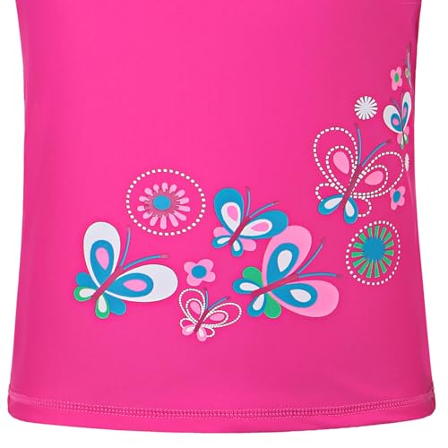 Image of TFJH E Girls Short Sleeve Swimsuit Two Piece Swimwear UPF 50+ UV 3-12 Years