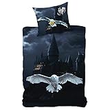 Este juego de cama hará las delicias de los fans de Harry Potter, Hogwarts y Hedwige.