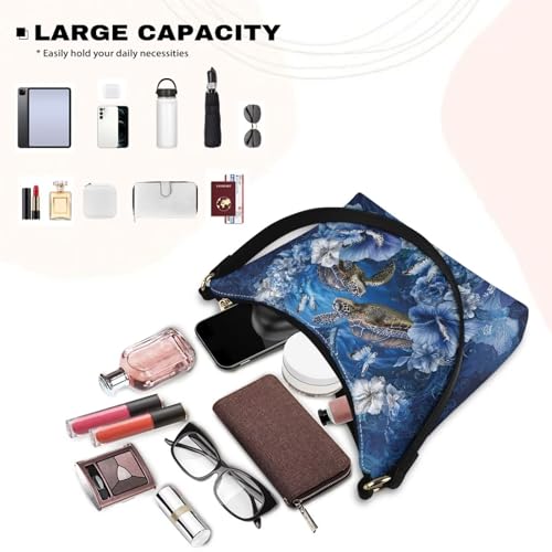 Image of Handbag for Women Leather Underam Shoulder Bag with Zipper Fashion Work Purse Waterproof Travel Wallet