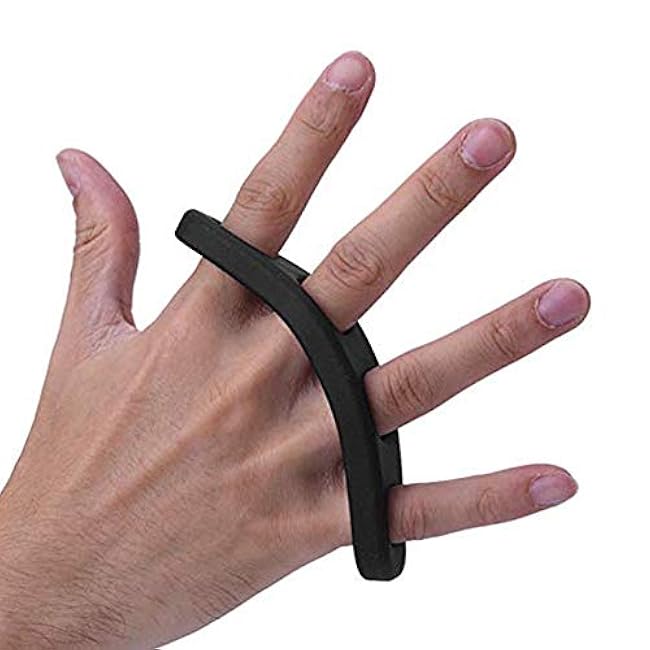 Basketball Shooting Trainer Aid,5.3 inch Length Silicone Shot Lock Hand Palm Orthotics,Ball Finger Shooting Trainer Training Equipment Aids for Youth and Adult (Blue/Black,2pcs)