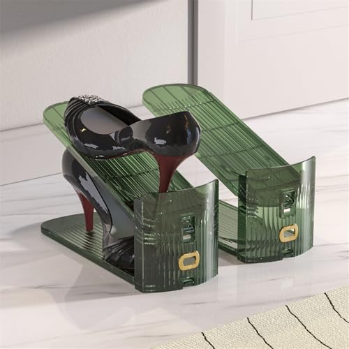 Rangement de chaussures double couche transparent réglable lot de 10 - 5