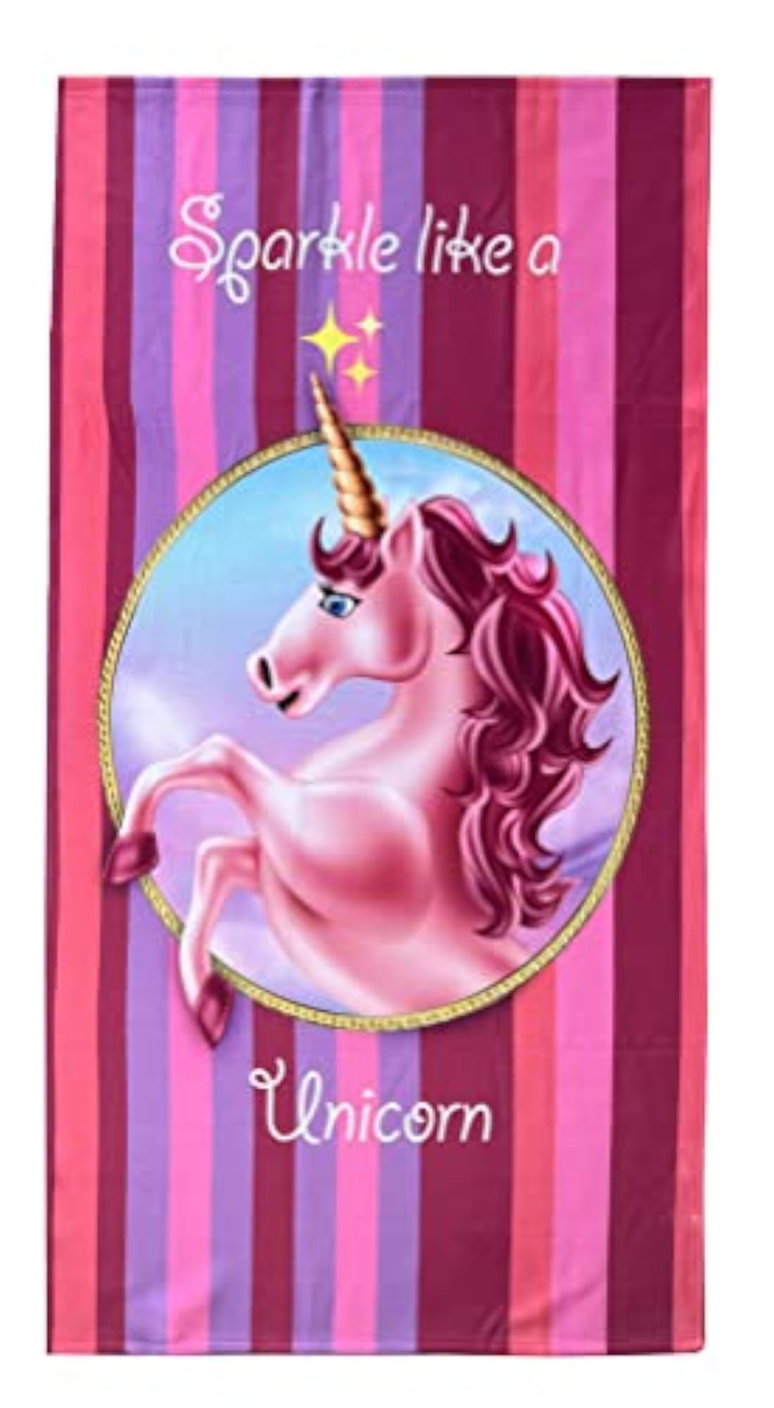 Sparkle Like a Unicorn Beach Towel, Lightweight Quick Dry