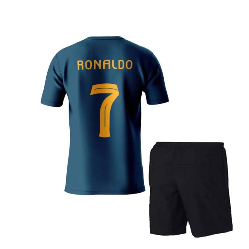 Image of Ronaldo 7 Jersey with Shorts for (Kids,Boys & Men)