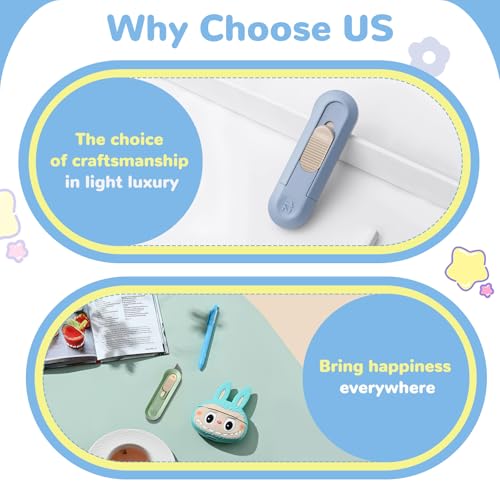 Image of 20 PSC Box Cutter,Retractable Box Opener, Package Opener, Easy Slide Retractable Cute Utility Knife For Opening Daily Express Boxes, Envelopes, Packages, Paper tapes and more (20 PSC Box Cutter)