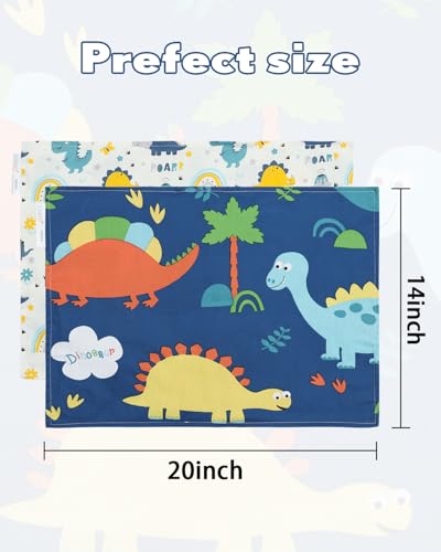 Image of ALVABABY Toddler Pillowcases 2 Pack Organic Cotton Kids Pillow Cover Fit 13 inchx 18 inch or 14 inchx19 inch Envelope for Girl Boy Travel(Pillowcase Only) 2L-FTP08A