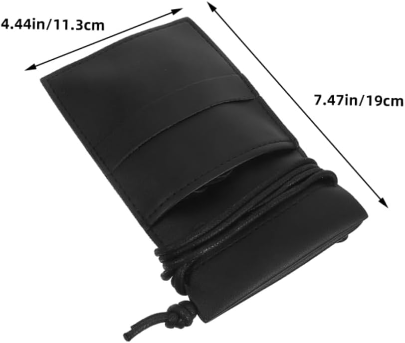 PU Leather Hairdresser Scissor Waist Bag 1pcs Portable Barber Tool Pouch for Stylists Multi-Function Scissors Holder Adjustable Strap