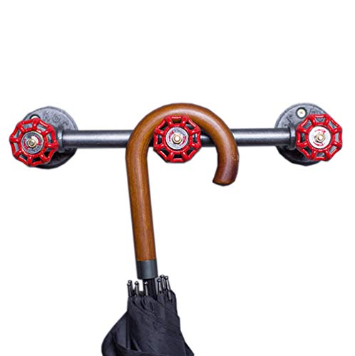 Crochets Muraux avec 3 Robinets d'eau, Crochets Fixés Au Mur Résistants pour Accrocher des Vêtements, Crochet De Manteau De Tuyau Industriel, Cintres Décoratifs en Métal pour Entrée