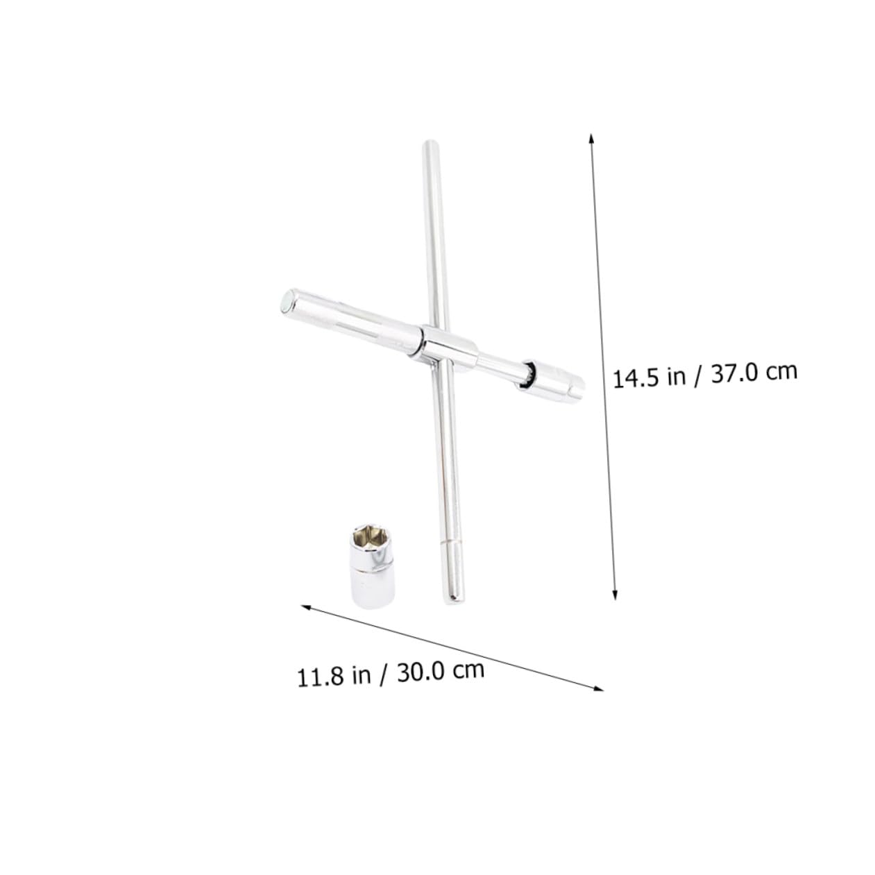 Llave de Rueda de Cruz 17/19/21/23mm de Acero para Ruedas | Plata, Estructura de 4 Vías, Diseño Ergonómico, Mayor Par y Dureza, para Camiones Ligeros y Autocaravanas