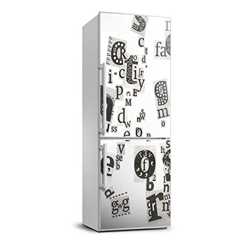 Pegatinas Cubierta Del Refrigerador 70x190 Autoadhesiva Journal Letters 2