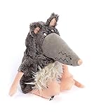 sigikid BEASTS, Kuscheltier für Erwachsene und Kinder, Maus, Sweet Teeth, Beasts Town, Grau, 39169