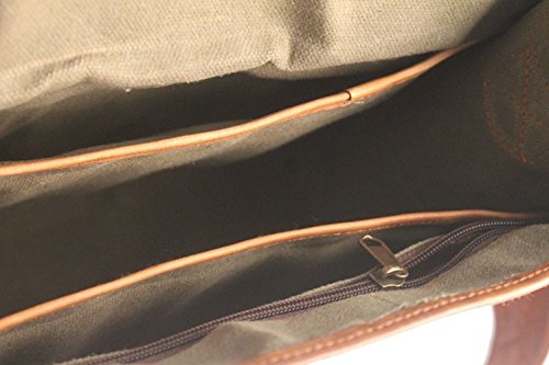 Cuero 4328541672 Hlc Leather Unisex Real Leather Messenger Bag thumb #2