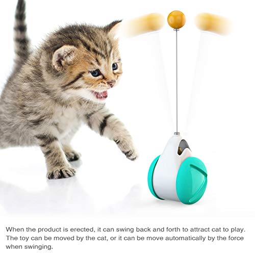 Brinquedo gato,Cat Interactive Toy Cat Ball Toys Tumbler Toys Bola de treinamento de QI embutida Cat