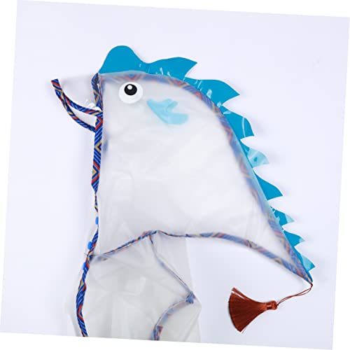 KESYOO 1pc Stylish Translucent Boys and Girls Raincoat Eva Rainwear for Boys and Girls Lightweight Protective Suit Dragon Design for School and Outdoor Activities2