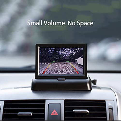 Riloer Kit Telecamera di Retromarcia per Auto, Monitor LCD TFT Digitale da 7+ Telecamera di Parcheggio di Backup HD con 8 LED per Visione Notturna a Infrarossi, 170° Grandangolare, Impermeabile IP67