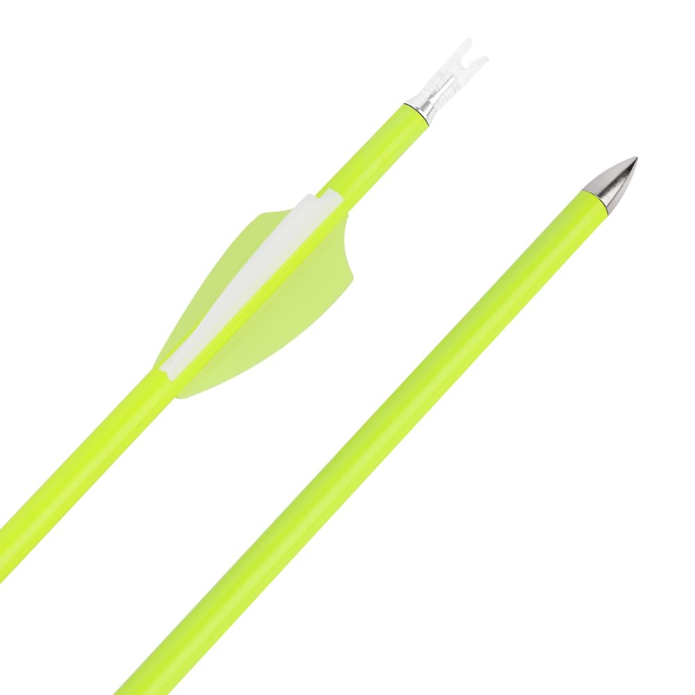 12/24 Pezzi Frecce in Carbonio per Tiro con L'Arco - Lunghezza 30" Spina 1500 con Piume in Gomma 1,75", Frecce per Caccia e Tiro a Segno per Arco Compound