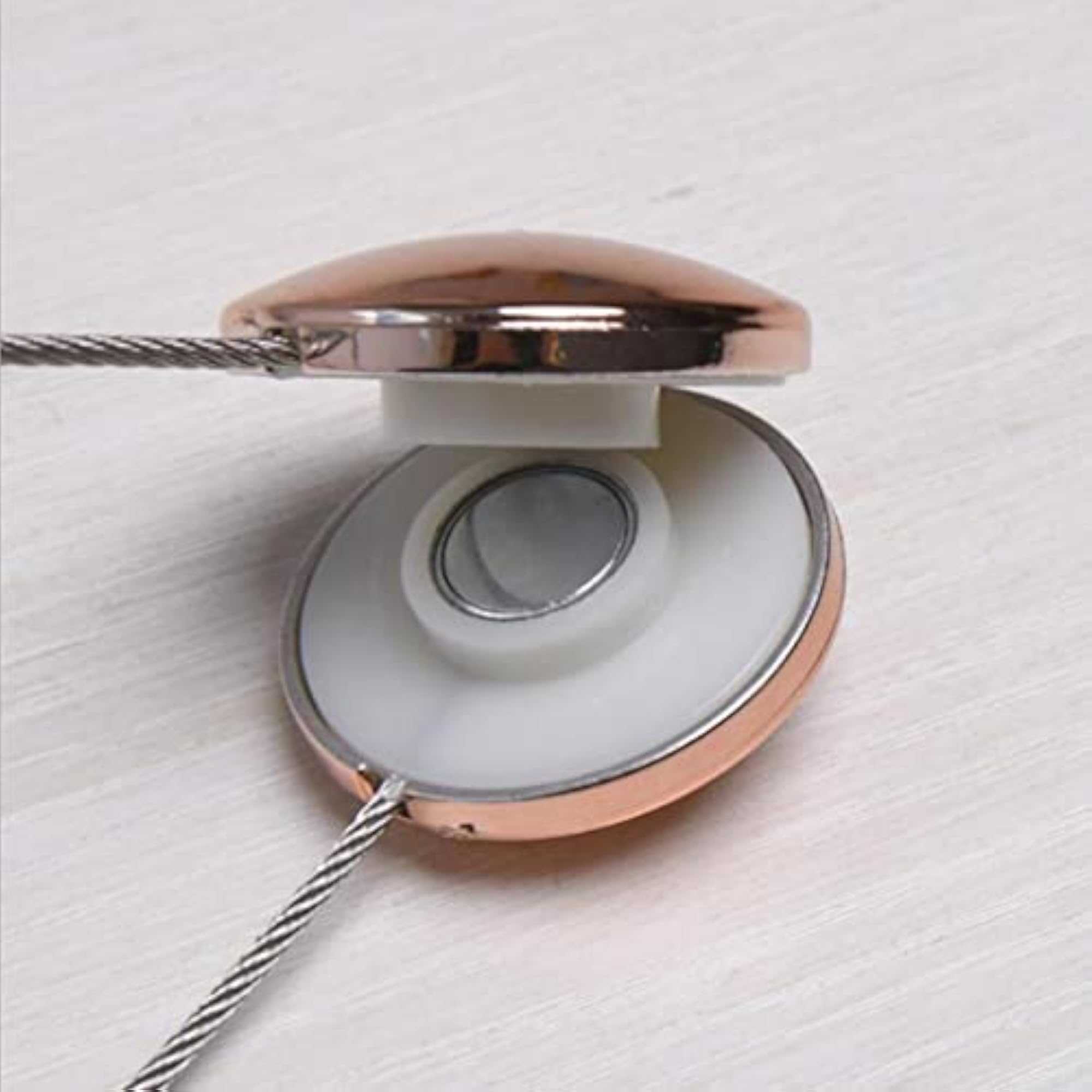 2 Pieces Magnetic Curtain Tiebacks, Rose Gold