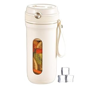 Draagbare mixer 350 ml, mini sap-smoothie blender 10 messen, USB-C oplaadbare 3000 mAh sapbeker voor sport, sportschool, kantoor, reizen