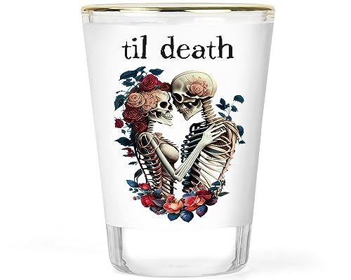 Anniversary Gift Idea - Couples Gift - Wedding Gift - Gift for Him - Gift for Her - Valentine's Day Shot Glass - Engagement Shot Glass - Loving Collectible Keepsake Glasses