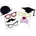 Lictin 86Pcs DIY Photo Booth Atrezzo Favorecer Incluyendo Cómica Divertida Creativa Bigotes...