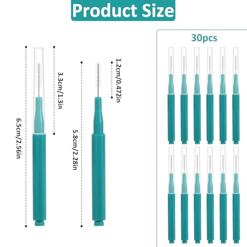 Image of 30 PCS Showerhead Cleaning Brushes Tool, Nozzle Unclogger Tool, Mini Shower Head Cleaner Picks Brush for Bathroom Shower Head Gap Nozzle Slot