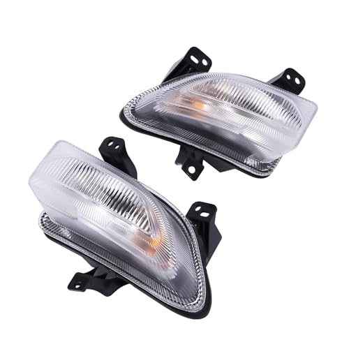 JooWing Turn Signal/Parking Halogen Light Assembly Replacement for 2015 2016 2017 2018 Jeep Renegade Driver and Passenger Side with Bulbs Front Left & Right OEM Part Number: 68256431AA, 68256432AA