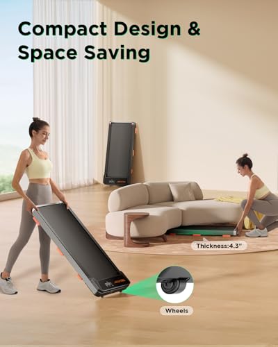 Image of TREAFLOW Treadmill with 0-25% Auto Incline, 3.5 HP Folding for Home Running, 10.0 MPH Max Speed, 300 lbs Weight Capacity, Bluetooth Speaker.
