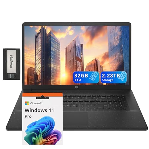 HP 17.3�C���` HD+ �r�W�l�X�m�[�g�p�\�R���AIntel i5-1334U�A32GB RAM�A2.28TB�X�g���[�W(2TB SSD+288GB�h�b�L���O�X�e�[�V�����Z�b�g)�AIntel Iris Xe Graphics�A�e���L�[�AWi-Fi 6�A