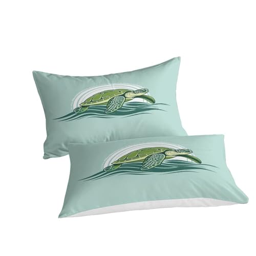 Housse de couette tortue pour lit king size sans plis - 4