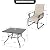 NUU GARDEN 5-Piece Outdoor Patio Dining Set - 4 Textilene Dining Chairs & 37" Table with Umbrella Hole, Weather-Resistant Furniture for Yard Porch Poolside Garden, Beige