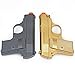 BBTac Spy Airsoft Pistols Twin Pack Pocket Size Compact Airsoft Gun with Gold and Black Colors