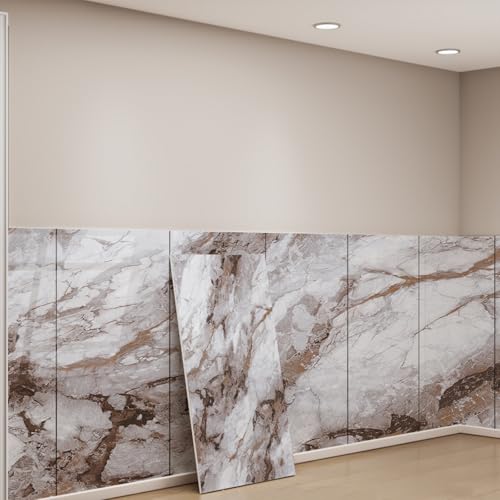 Cammeciso CalcomaníAs De Azulejos De MáRmol,Baldosas Adhesivas Pared,Azulejos Adhesivos Cocina,Paneles Decorativos para Pared,Impermeable,Resistente A La Humedad,para DecoracióN del Hogar