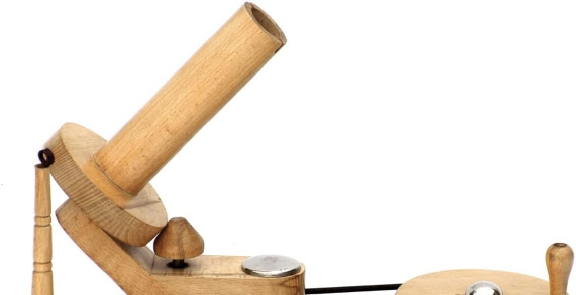 Merit wooden craft Yarn Large Ball Winder and Table Top Swift Winder Knitting and Crochet Umbrella Winder Holder Hand Operated Knitting Winding Tools Wool Winder. (Beechwood Winder and Swift)