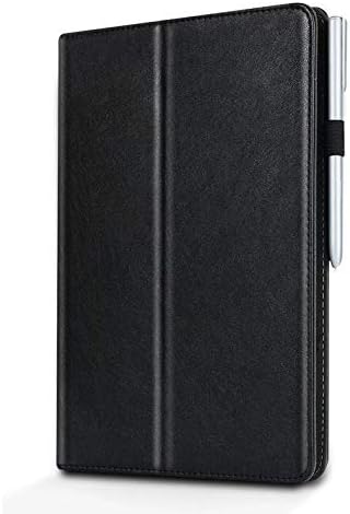 MMFFYZ Case for Samsung Galaxy Tab S6 10.5" T860/T865, Luxury Cowhide Genuine Leather [Support S Pencil Charging] with [Auto Sleep-Wake Function] for Galaxy Tab S6 10.5 inch,Black