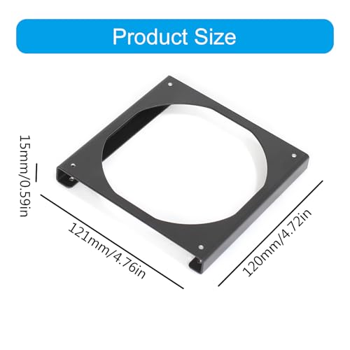 Support de ventilateur interne 12 cm pour boîtier PC gaming et refroidissement optimal