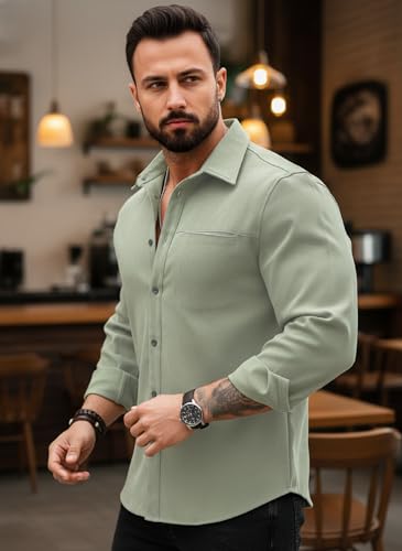 Image of Lymio Men Shirt || Solid Shirt for Man || Full Sleeve || Casual Style (Packs Also Available) (Utility)