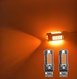 T20 ピンチ部違い LED ウインカー バルブ リア フロント ウィンカー ハイフラ防止 キャンセラー内蔵 6500K 5000ルーメン 12V 高輝度 車検対応 オレンジ 30系 アルファード ヴェルファイア 前期 プリウス50系 デイズB21W ジムニーJB64 JB74 タントLA650S／660S ムーブLA150S シエンタ10系 170系 (T20ピン部違い/2個セット)