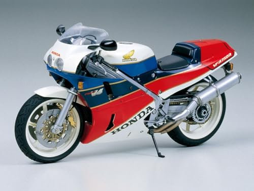 TAMIYA 300014057 - 1:12 Honda VFR 750R 1987 Motorrad, Silber, Mittel