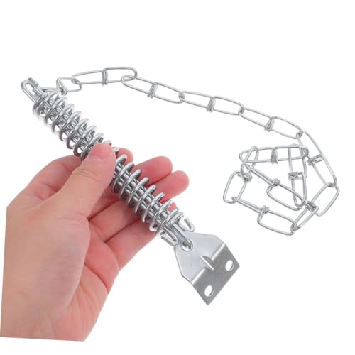 Cadena de seguridad inoxidable para puerta con protección doble y antiviento 5