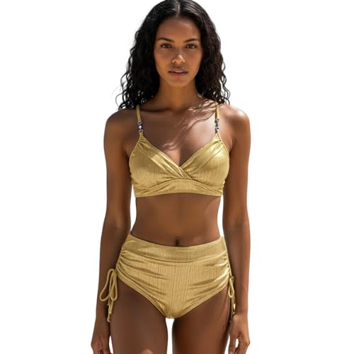 Maillot de bain 2 pièces push-up fini les bretelles qui glissent avec ses sangles