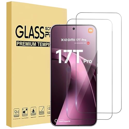 �y2���Z�b�zFor Xiaomi 17T Pro �t�B���� �ی�t�B�����yQUXIAGUM�z �����K���X �t���ی�t�B���� �w��h�~ ������ �����ߗ� ��U�h�~ ���d�x Xiaomi 17T Pro �ی�t�B����