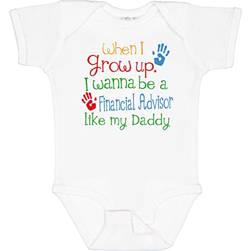 inktastic Financial Advisor Like Daddy Baby Bodysuit 6 Months 0020 White 2448e