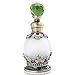 Flower Perfume Bottles Empty Vintage Fancy Decorative Crystal Glass Perfume Vial(15ml,Green)
