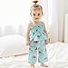 Partclots Baby Girl Summer 2 Pcs Outfits Tie Up Ruffle Camisole Tops Bell Bottom Pants 6 9 12 18 24 Months 2 3 T (Green flamingo, 12-18 Months)