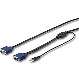 Cable KVM USB de 4,6 m para Consola de Montaje Armario Rack - Cable KVM VGA y USB - (RKCONSUV15)