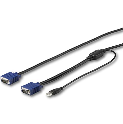 Cable KVM de Consola USB VGA para Evitar Enredos en Rack con Soporte de Video de 1920x1200